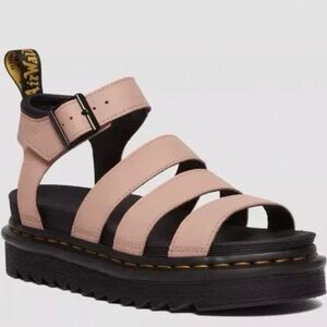 Dr. Martens Blaire Platform Peach Leather Women’s Sandals US 11 M